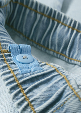 Голубые демисезонные карго джинсы C&A