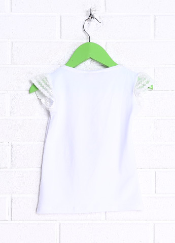 Белая летняя футболка с коротким рукавом Almis