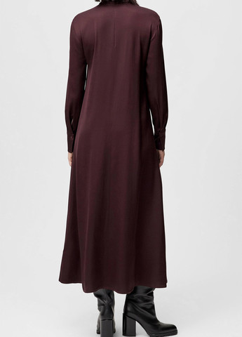Бордовое кэжуал платье а-силуэт, платье-водолазка Drykorn однотонное