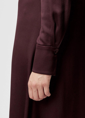 Бордовое кэжуал платье а-силуэт, платье-водолазка Drykorn однотонное