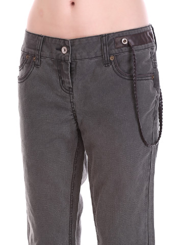 Темно-серые кэжуал демисезонные прямые брюки Gsus Sindustries