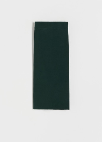 Темно-зеленая кэжуал однотонная юбка Reserved карандаш