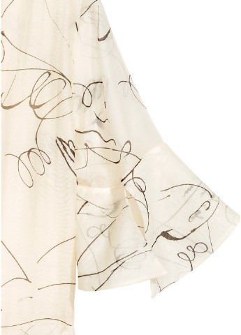 Молочна сукня H&M з абстрактним візерунком