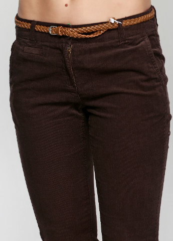 Темно-коричневые кэжуал демисезонные брюки S.Oliver