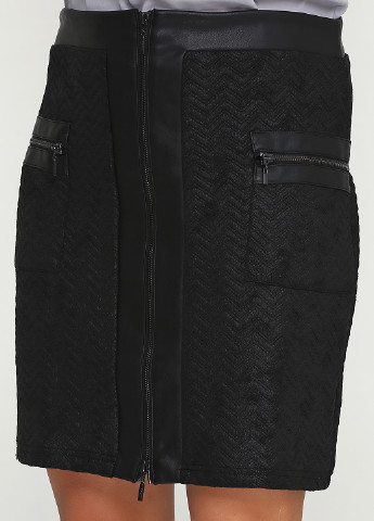 Черная кэжуал однотонная юбка Yest