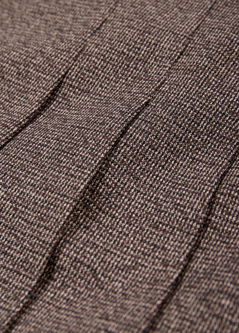 Коричневая кэжуал меланж юбка C&A клешированная, плиссе