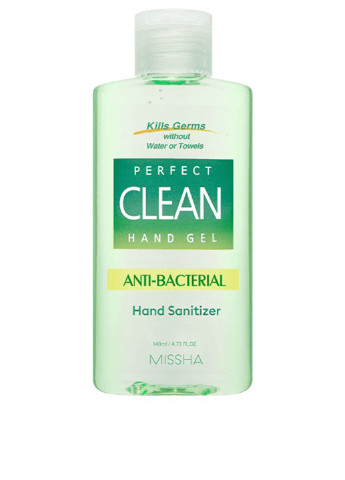 Санитайзер для рук Perfect Clean Hands Gel 55% Alcohol, 140 мл MISSHA