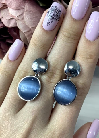 Сережки Silver Flame (152533266)