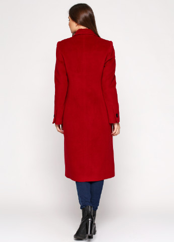 Червоне демісезонне Пальто без капюшона Maresima