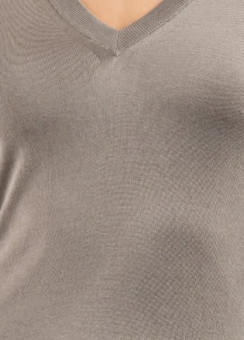 Серый демисезонный серый шелковый пуловер Dolce & Gabbana
