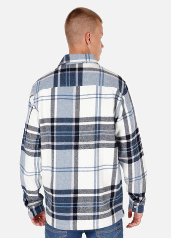 Голубой кэжуал рубашка в клетку Colin's