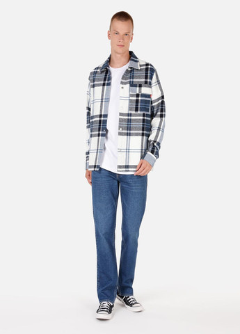 Голубой кэжуал рубашка в клетку Colin's