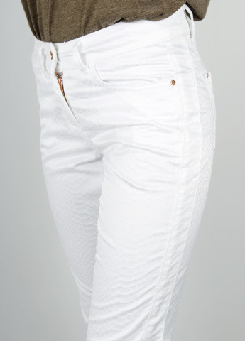 Белые кэжуал демисезонные зауженные брюки Kookai