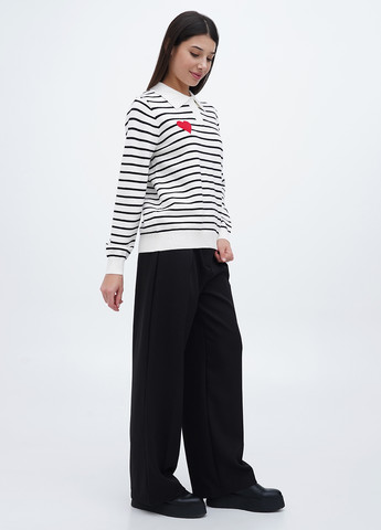 Черно-белый демисезонный свитер M@C