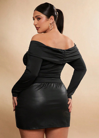 Чёрная блуза SHEIN