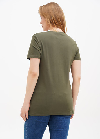 Хаки (оливковая) летняя футболка No Brand