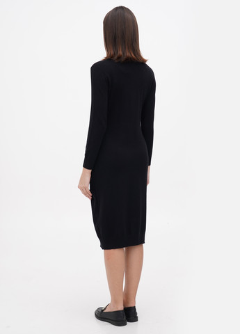 Черное кэжуал платье платье-водолазка Louise Orop однотонное