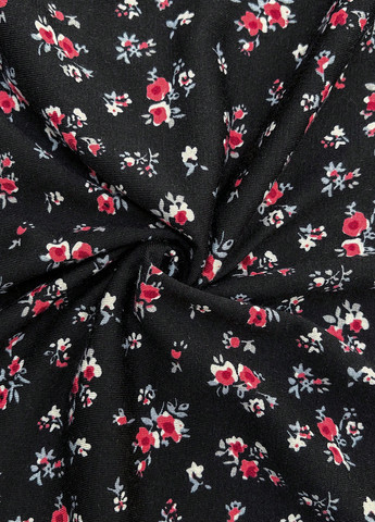 Чорна кежуал сукня для вагітних силуетна, на запах SHEIN з квітковим принтом