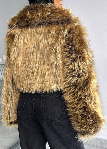 Коричнева зимня куртка куртка-піджак SHEIN