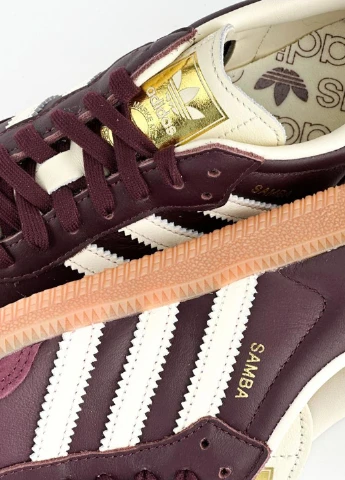 Коричневі кросівки id0477 adidas Samba OG Maroon
