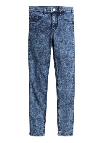 Джинси H&M скінні варенка сині джинсові бавовна