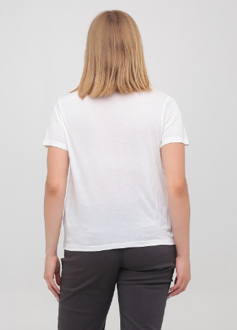 Белая летняя футболка Jennyfer
