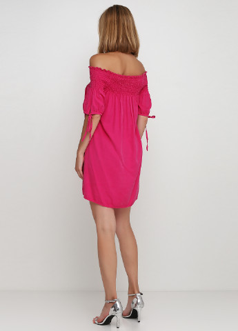 Рожева кежуал сукня з відкритими плечима Made in Italy однотонна