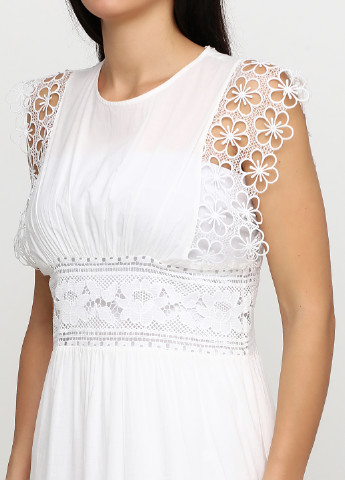 Белое кэжуал платье клеш Twin-Set однотонное