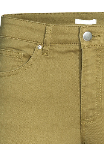 Оливковые демисезонные прямые джинсы H&M