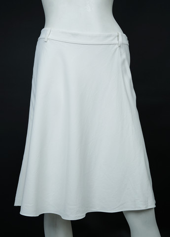 Белая кэжуал однотонная юбка Ralph Lauren а-силуэта (трапеция)