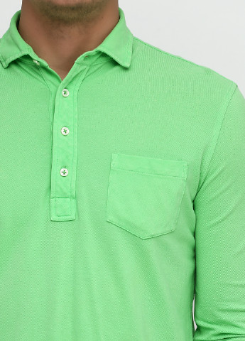 Салатовая футболка-поло для мужчин Ralph Lauren однотонная