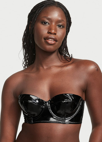 Чорний демісезонний комплект (бюстгалтер, трусики) Victoria's Secret