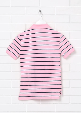 Розовая детская футболка-поло для мальчика Ralph Lauren в полоску