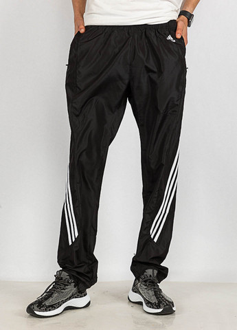 Черные кэжуал, спортивные демисезонные прямые брюки Time of Style