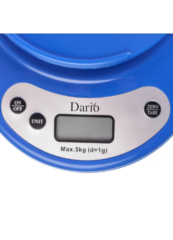 Весы кухонные с чашей DKS-505С до 5 кг Dario dks-505с_blue (229082967)