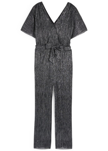 Комбинезон C&A комбинезон-брюки меланж тёмно-серый кэжуал, вечерний полиэстер