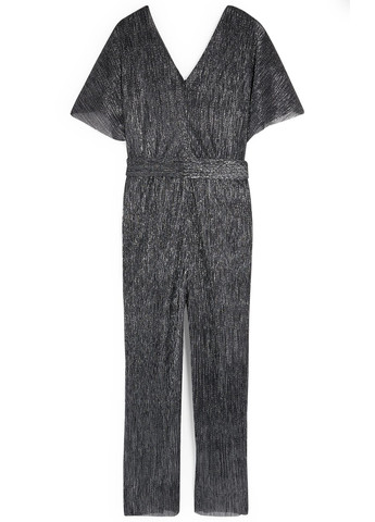 Комбинезон C&A комбинезон-брюки меланж тёмно-серый кэжуал, вечерний полиэстер