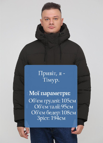 Оливковая (хаки) зимняя куртка Danstar