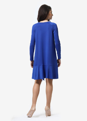 Синя кежуал сукня, сукня а-силует FEM однотонна