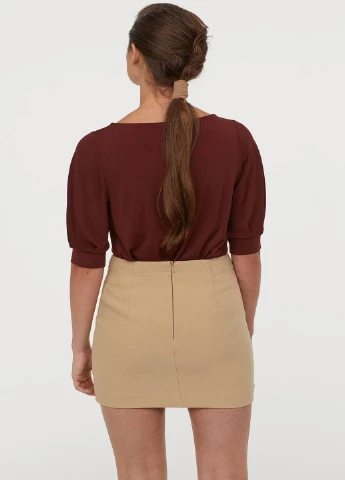 Бежевая юбка H&M