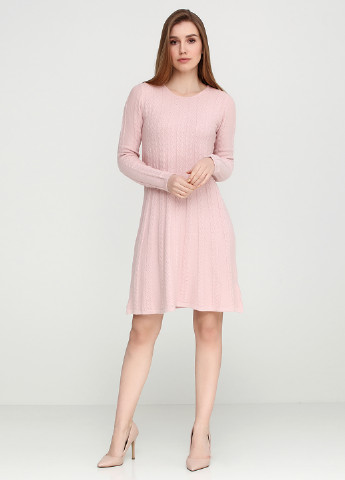 Светло-розовое кэжуал платье Sweet Ma.Lia однотонное