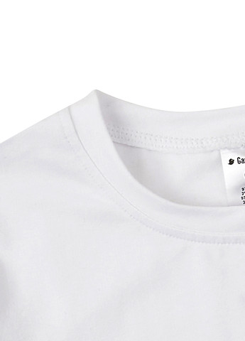 Біла літня футболка Garnamama