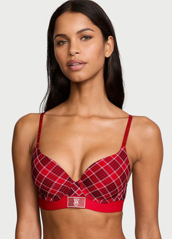 Червоний демісезонний комплект (бюстгальтер, трусики) Victoria's Secret