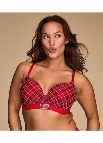 Червоний демісезонний комплект (бюстгальтер, трусики) Victoria's Secret