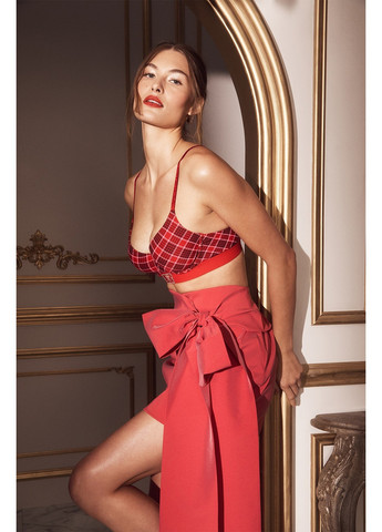 Червоний демісезонний комплект (бюстгальтер, трусики) Victoria's Secret