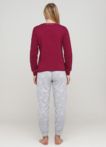 Фиолетовая всесезон пижама (лонгслив, брюки) лонгслив + брюки Fawn