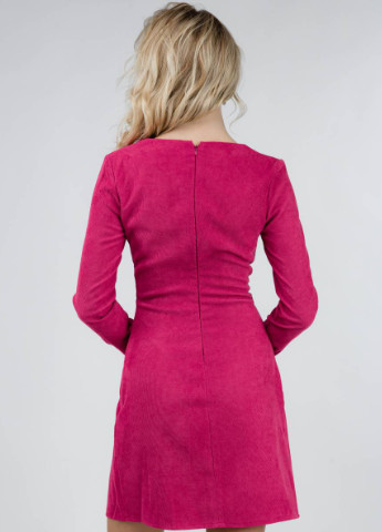 Розовое кэжуал платье "" длины мини с разрезом romashka Ромашка однотонное