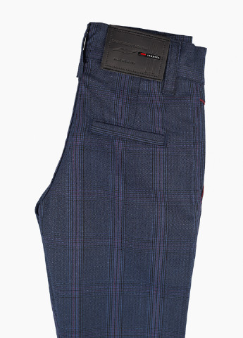 Темно-синие кэжуал демисезонные брюки классические Redpolo