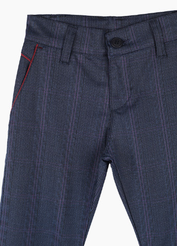 Темно-синие кэжуал демисезонные брюки классические Redpolo