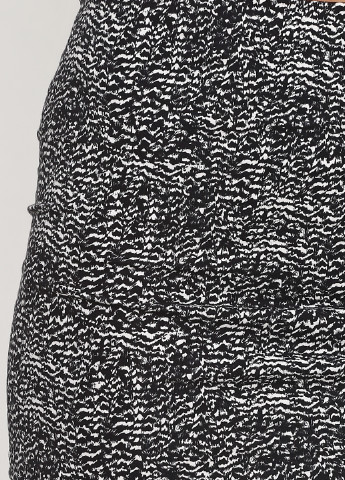 Черно-белая кэжуал с абстрактным узором юбка H&M
